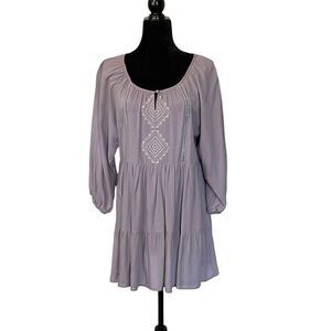 Modigliani Taupe Peasant Dress - M